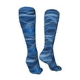 thumbnail image 3 of Kdxio Sparkling With Blue Funny Silky Novelty Funky Long Knee High Socks Soft 3D Print Cosplay Crazy Stockings for Men Women, 3 of 8