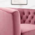 thumbnail image 6 of Modway Prospect Performance Velvet Armchair, Dusty Rose, 6 of 7