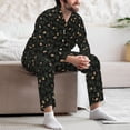 thumbnail image 7 of Hirioo Pine Cone Woodland Pattern for Men's Pajama Sets 2 Piece Pjs Men's Long-Sleeved Pajama Set Button Down Sleepwear,S-XXL-Large, 7 of 7