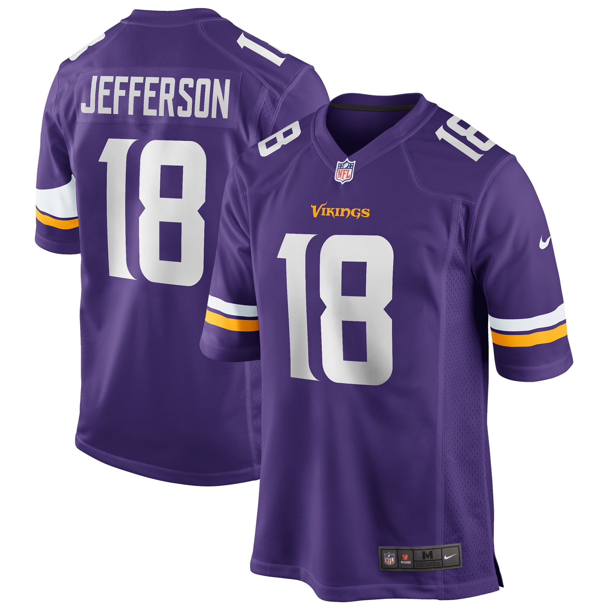 Justin Jefferson Minnesota Vikings Nike 2020 NFL Draft First Round Pick Game Jersey - Purple ...