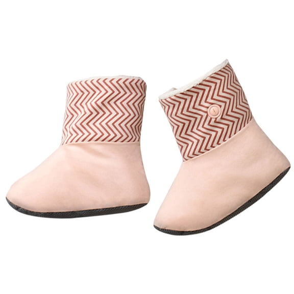 Winter USB Electric Heated Shoes Warm Safe Heating Boots for Winter Plush Foot Washable Shoes Thermal Warmer Boot