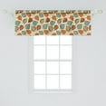 thumbnail image 2 of Ambesonne Floral Window Valance, Art Nouveau Winter Cherry, 54" X 18", Multicolor, 2 of 3