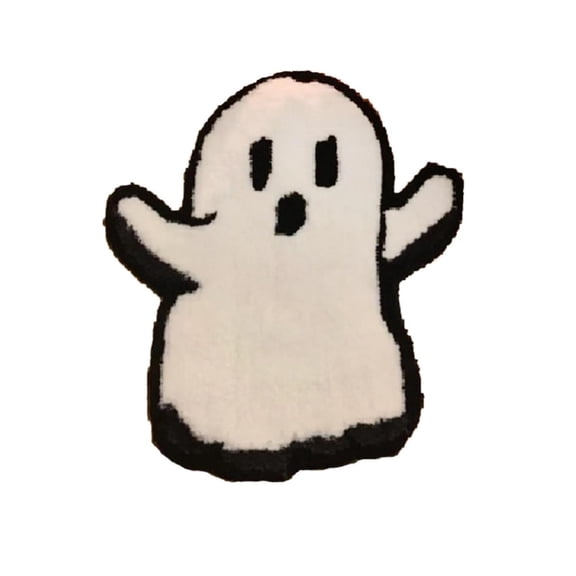 Halloween Spooky Ghost Bathroom Floor Mat, Indoor Halloween Decorative Rug, Soft Absorbent Halloween Decor for Entryway, Bathroom, Home Halloween Decorations 1 Pack