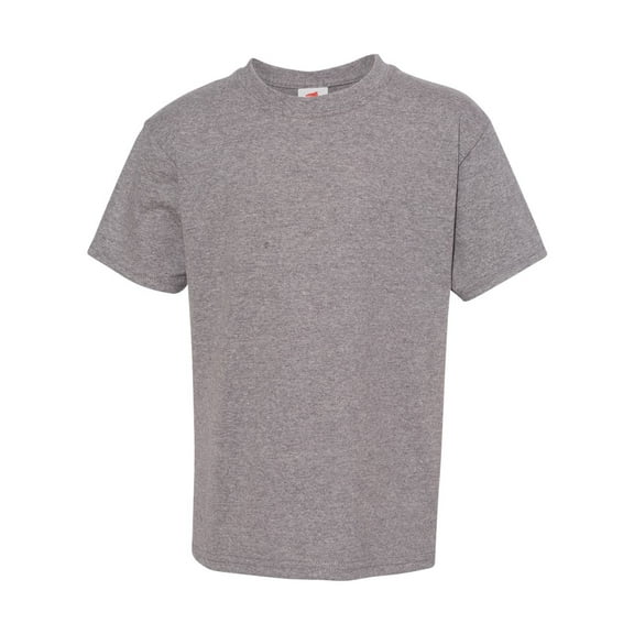 Hanes 5370 Youth 50/50 T-Shirt - Oxford Gray - S