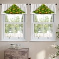 thumbnail image 2 of LALILO Kitchen Curtain Valance Christmas Tree Tree Rod Pocket Window Curtain 52"x 18" Set of 2, 2 of 5