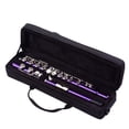 thumbnail image 2 of Dcenta Closed Hole C Flute 16 Keys Cupronickel Nickel-plated Wind Instrument with Carry Case Flute Stand Gloves Cleaning Cloth Mini Screwdriver Cleaning Rod, 2 of 7