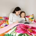 thumbnail image 5 of Castle Fairy Adults Tropical Flowers Full Size Comforter Sets,Chic Floral Bedding Sets, 5 of 8