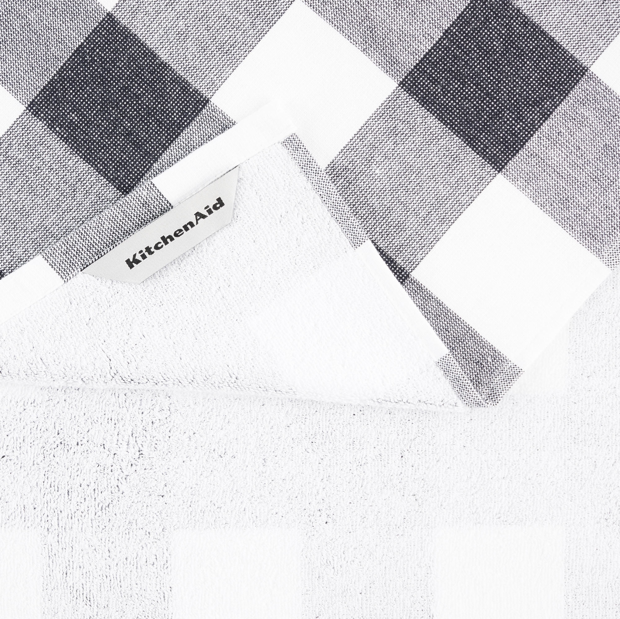KitchenAid Stripe Gingham Dual Purpose Kitchen Towel 3-Pack Set