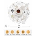 thumbnail image 6 of 13 Inch Round Placemats Set of 6, Christmas Snowflakes Non Slip Heat Insulation PP Table Mats, Modern Xmas Winter Minimalist Washable Place Mats for Kitchen Dining Party Table Decor, 6 of 7