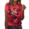 thumbnail image 2 of Hazbin Hotel Camiseta Manga Corta Cuello Redondo Estampada Moda Casual Mujer Watermelon Red/XL, 2 of 5