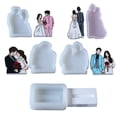 thumbnail image 1 of Techinal 5Pcs Wedding Photos Gypsum Line Drawing Mold Bride Groom Resin Mold Home Decor, 1 of 16