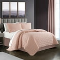 thumbnail image 6 of Chylar 3 Piece Quilt Set Tufted Cross Stitched Design Bedding - Pillow Shams Included, 6 of 8