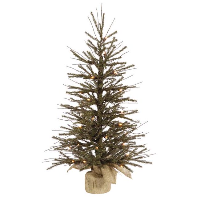 24 in. x 14 in. Brown & Green Vienna Twig Tree with 320 Tips
