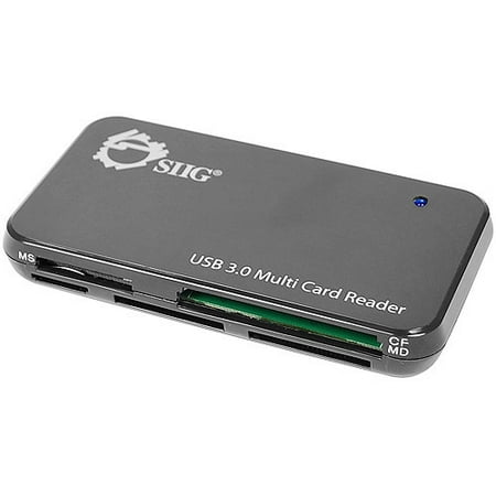SIIG USB 3.0 Multi Card Reader - Card reader ( MS, MS PRO, Microdrive, MMC, SD, MS PRO Duo, miniSD, CF, RS-MMC, MMCmobil