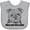 AC-Heather Grey, variant on Inktastic English Bulldog Sketch Portrait with Dog Breed Name Boys or Girls Baby Bib