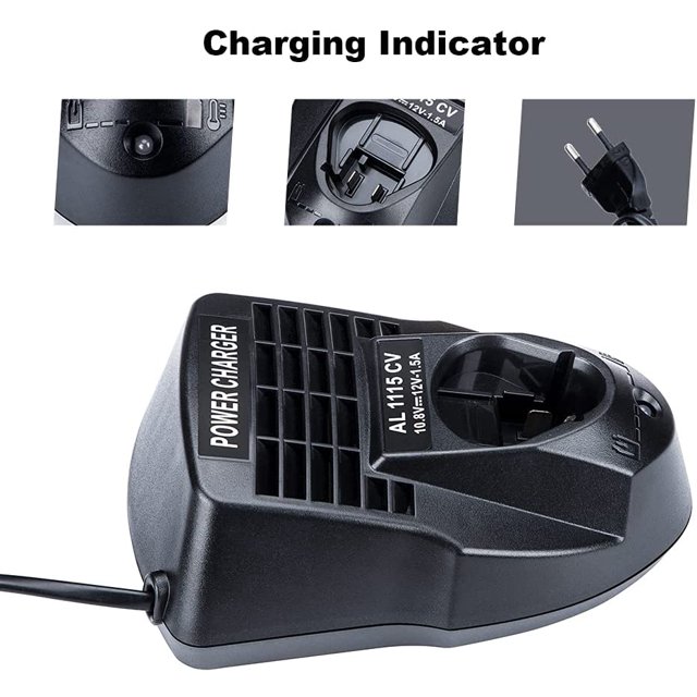 Fuente de alimentación del cargador de batería de iones de litio AL1115CV 10,8 V 12 V 1,5 A para taladro/controlador de iones de litio Bosch BC430 BC330, 2 607 336 996 BAT411 BAT412A ZefeiWu 8390614358225