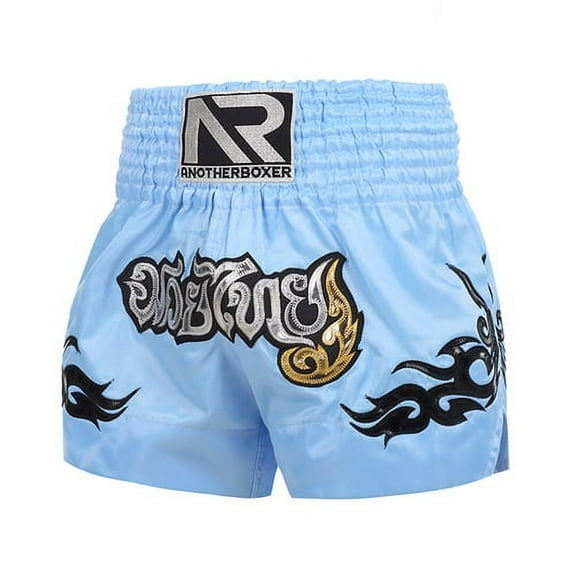 Skymirror Boxing Shorts Anti-friction High Elasticity Breathable Muay Thai Cord Design Kickboxing Shorts for Men