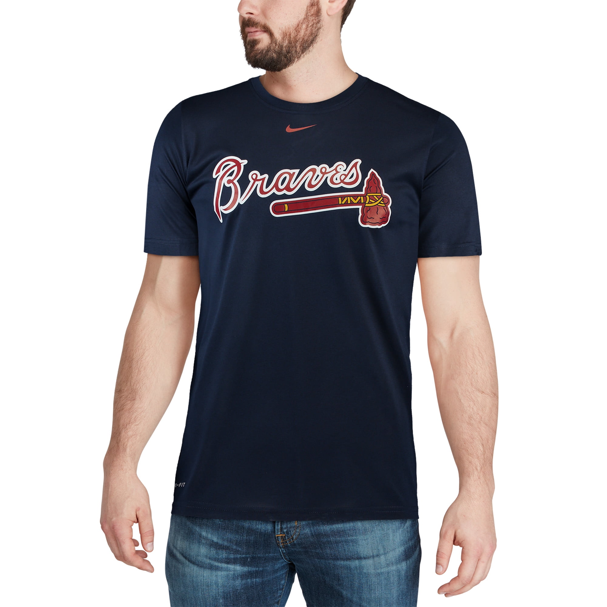 atlanta braves dri fit shirt