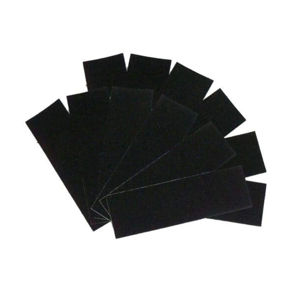12x Black Foam Grip Tape Self-adhesive Stickers 110x35mm for Wooden Fingerboard 