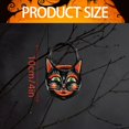 thumbnail image 3 of Xianxian Halloween Retro Pendant Retro Halloween Cat Barrel Wooden Pendant Christmas Cat Witch Ornament, 3 of 6