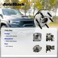 thumbnail image 3 of AutoShack Front Wheel Hub Bearing Assembly - Driver or Passenger Side for Dodge, Ram & Mitsubishi, Dakota 2005-2010 Dakota 2011 Raider 2006-2008, RWD 4WD AWD V6 3.7L V8 4.7L - 5-Lug, With ABS, 3 of 5