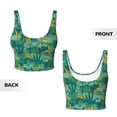 thumbnail image 6 of Uemuo Jungle Leopard Pattern Women's Sports Bra - High Impact Support, Breathable, and Comfortable Athletic Bra for Running, Yoga, and Workouts, 6 of 9