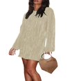 thumbnail image 1 of POINTERTECK Robe Chic pour Femmes avec Manches Longues et Encolure, 1 of 9