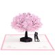 thumbnail image 1 of Bearachild Tarjeta de felicitación Rosa Romántica Flor de cerezo Estéreo 3D Talla de papel Cerezo Tarjeta de felicitación hecha a mano Artesanía Bearachild HA021041-00, 1 of 1