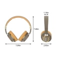 thumbnail image 3 of Bouanq School Supplies Bluetooth Headphones Active Noise Cancelling Bluetooth Headset Wireless Folding Bass Type-c Gaming Sports Headset Headphones for Kids for School, 3 of 8