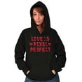 thumbnail image 3 of Love Pixel Perfect Valentines Day Hoodie Sweatshirt Women Brisco Brands S, 3 of 6