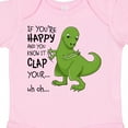 thumbnail image 4 of Inktastic T-Rex Can't Clap Boys or Girls Baby Bodysuit, 4 of 5