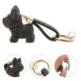 thumbnail image 3 of 1pc Stylish Diamond Keychain Craft Pitbull Ornament Keyring Bag Ornament, 3 of 9