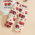 thumbnail image 6 of Kogui Outfit Baby Boy Newborn Baby Boys 2PCS Pants Sets Short Sleeve Romper Print Pants Sets Summer Clothes 0 3 6 9 12 18 24 Months (White,12-18 Months), 6 of 6