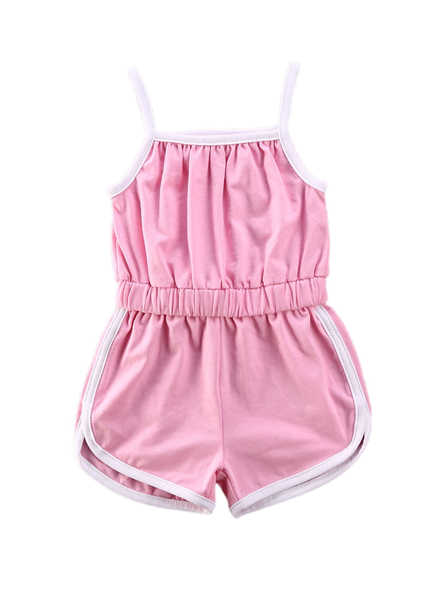 pink short overalls