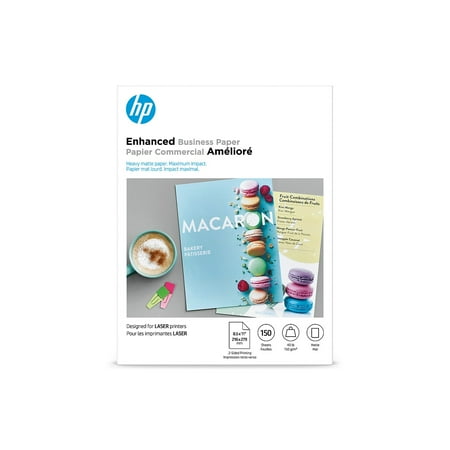 HP Enhanced Laser Matte FSC Paper 150 gsm-150 sht/Letter/8.5 x 11 in