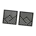 thumbnail image 5 of kowaku 2 Pieces Geometric Wood Wall Art Panels,Minimalist,11.81''x11.81'' Wood Wall Hanging Sculptures for Cafe Dining Room Bedroom black, 5 of 9