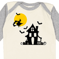 thumbnail image 4 of Inktastic Halloween Haunted House Witch and Bats Boys or Girls Long Sleeve Baby Bodysuit, 4 of 5