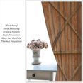 thumbnail image 5 of Vintage Wood Door Curtains Rustic Farmhouse Barn Door Rustic Theme Pattern Blackout Curtains Vintage Cottage Living Room Printed Curtains 42x54 Inches 2 Panels, 5 of 6