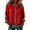 Red-A, variant on Uaswgudfs Women's Casual Long Sleeve Denim Patchwork Cardigan – Button Front Round Neck Ladies Daily Wear Outerwear Stylish Comfortable Top Outfit Red-A L