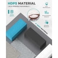 thumbnail image 6 of Harbweb 7-Piece HDPS Outdoor Sofa Patio Furniture Set, Blue Frame with Gray Cussion, 6 of 8