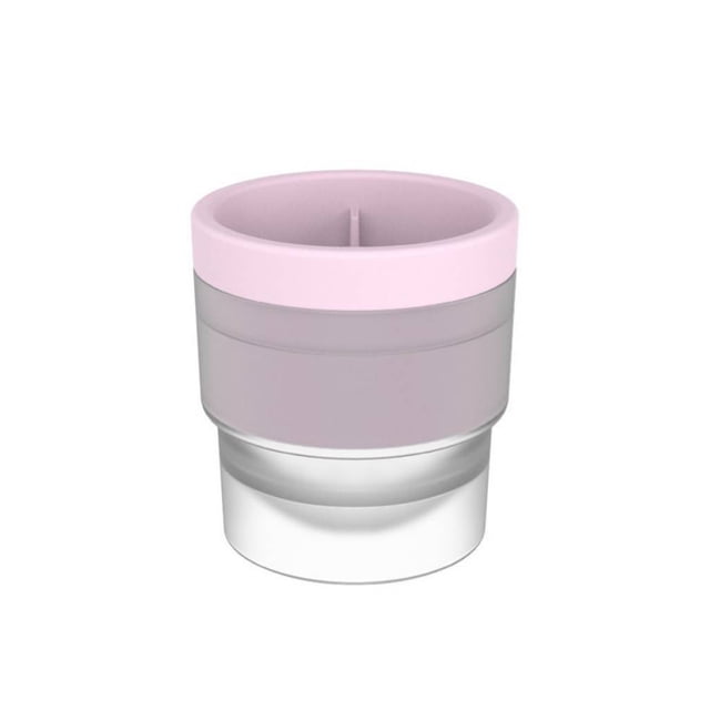 Inteprter Moldes de cubitos de hielo para congelador DIY, molde para hacer bolas de glaseado, molde para hacer bebidas, fiesta, máquina redonda lavable Cocina y Comedor Rosado Inteprter HA061083-02