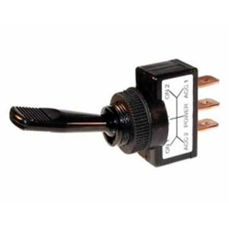 The Best Connection JTT2620F 20 A 12 V S.P.D.T. Black Non-Illum Toggle (Best Switch For Small Business)
