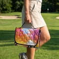 thumbnail image 4 of Yuyamidu Sunset Golf Cart Seat Covers Coconut Tree Club Car Seat Towel Blanket with 4 Front Pockets for 2 Person Seats Golf Cart Seat Cushion Travel Sports Golf Cart Accessories, 4 of 8