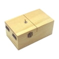 thumbnail image 2 of Bewildely Caja inútil de madera Regalo fantástico hecho con madera natural para una sensación auténtica Regalos maravillosos Juguetes novedosos y de broma Madera De Bambú Amarillo, 2 of 6
