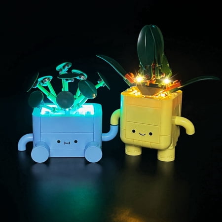 LYBMTWF LED Lighting Kit Compatible with Lego 10349 Happy Plants (NOT Include The Model Bricks)