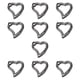 thumbnail image 5 of 10 piezas de ganchos de resorte para llaveros, accesorios de metal, hebilla de llavero DIY Gris Negro, 5 of 9