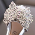 thumbnail image 6 of Otqutp Princess Flower Girls Shoes Fashion Summer Girls Dance Shoes Princess Dress Performance Shoes Silk Bow Rhinestone Mesh Bow Light and Comfortable Shoes, 6 of 9