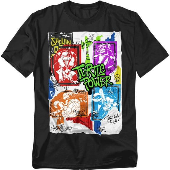 Tales Of The Teenage Mutant Ninja Turtles T-Shirt Lino Posters Unisex Graphic Tee for Men & Women