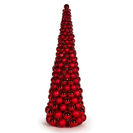 Autograph Foliages A-171832 3 ft. Ball Cone Tree, Red