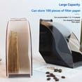 thumbnail image 6 of ZJDOAK Coffee Filter Holder Storage Dispenser, Coffee Filter Paper Dispenser Rack with Dustproof Cover for Cone Coffee Filters, Ideal for Home, Office, Coffee Shop, Gift, 6 of 6